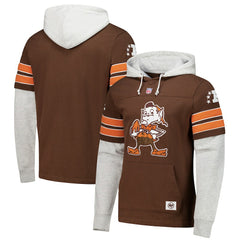 NFL Cleveland Browns '47 Throwback Double Header Blitz Cornerback Hoodie