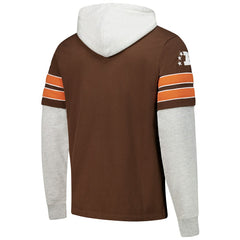 NFL Cleveland Browns '47 Throwback Double Header Blitz Cornerback Hoodie