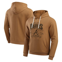 Atlanta Braves Darius Rucker Collection Camp Fleece Pullover Hoodie - Tan