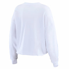 San Diego Padres WEAR by Erin Andrews Women's Domestic Postcard Long Sleeve T-Shirt - White