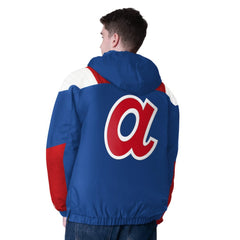 Atlanta Braves Starter Cooperstown Collection Charger Half-Zip Jacket - Royal