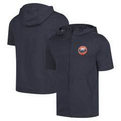 Houston Astros Levelwear Recruit Short Sleeve Full-Zip Hoodie - Navy