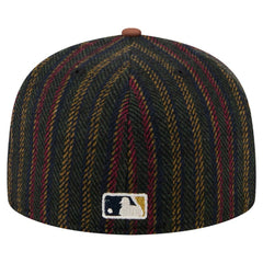 Chicago White Sox Vintage Herringbone 59FIFTY Fitted Hat - Brown | New Era