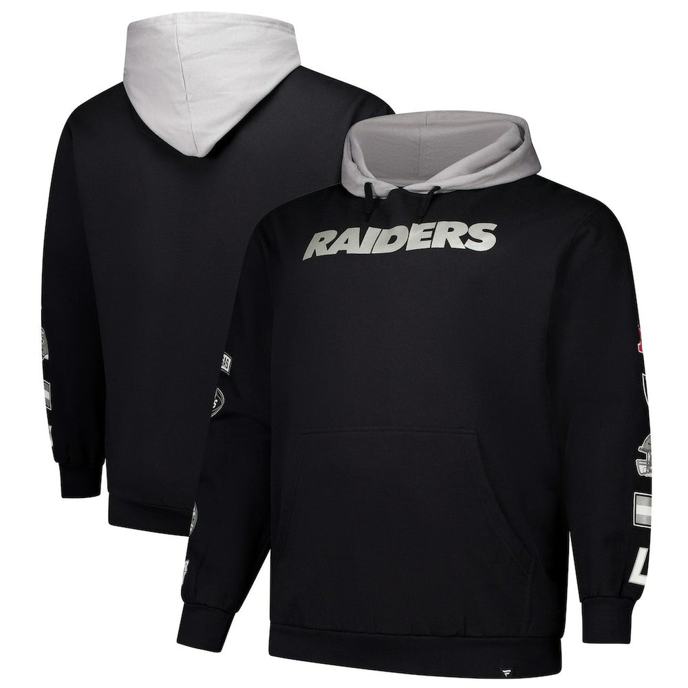 NFL Las Vegas Raiders Big & Tall Patched Out Pullover Hoodie