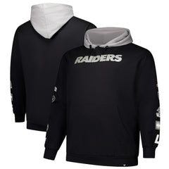 NFL Las Vegas Raiders Big & Tall Patched Out Pullover Hoodie