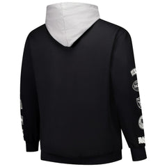 NFL Las Vegas Raiders Big & Tall Patched Out Pullover Hoodie