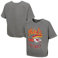 NFL Kansas City Chiefs Women's Mineral Wash Short Sleeve Top
