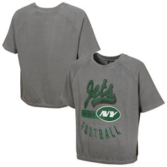 NFL New York Jets Women's Mineral Wash Short Sleeve Top