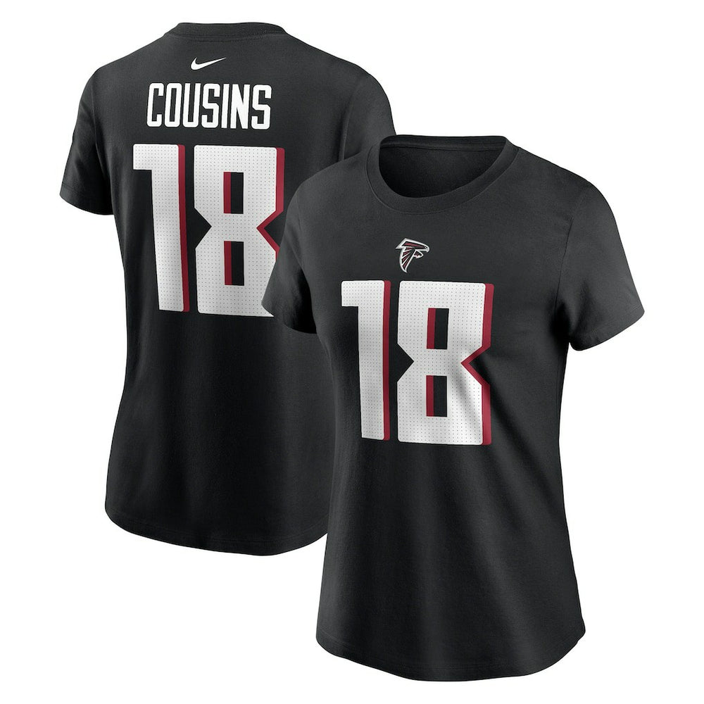NFL Atlanta Falcons Kirk Cousins Women's Player Name & Number T-Shirt