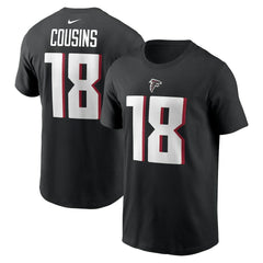 NFL Atlanta Falcons Kirk Cousins Player Name & Number T-Shirt