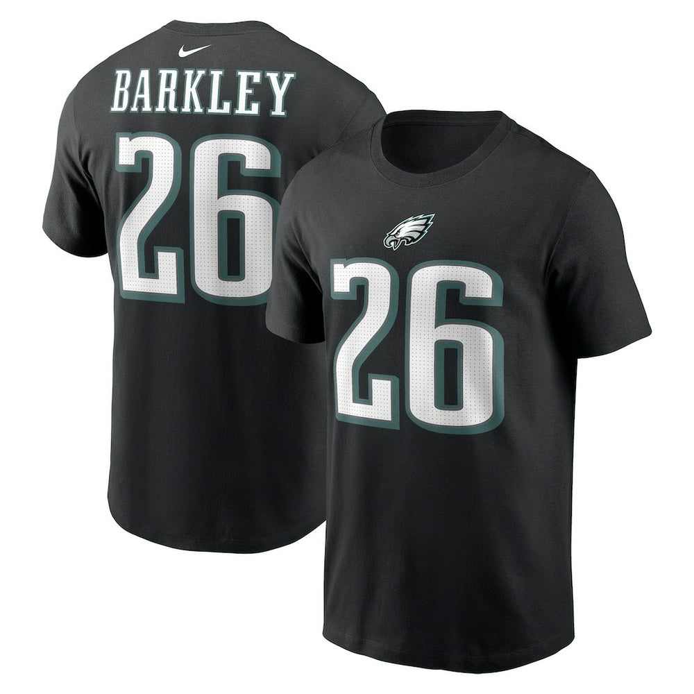 NFL Philadelphia Eagles Saquon Barkley Player Name & Number T-Shirt