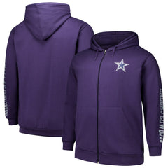 NFL Dallas Cowboys Big & Tall Sleeve Hit Full-Zip Hoodie