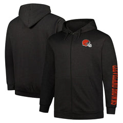 NFL Cleveland Browns Big & Tall Sleeve Hit Full-Zip Hoodie