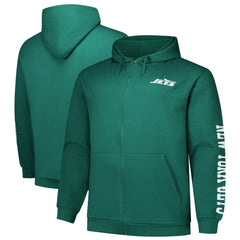 NFL New York Jets Big & Tall Sleeve Hit Full-Zip Hoodie
