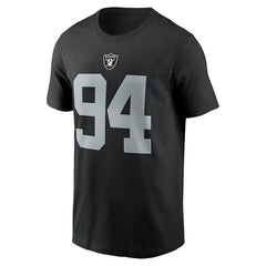 NFL Las Vegas Raiders Christian Wilkins Player Name & Number T-Shirt