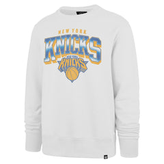 New York Knicks '47 Big & Tall Spotlight Headline Pullover Sweatshirt - Cream | 47 brand cheap
