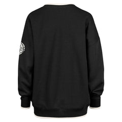 Brooklyn Nets '47 Women's Rise Wax Pack Daze '80s Oversize Pullover Sweatshirt - Black | 47 brand shop