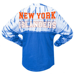 New York Islanders Spirit Jersey Unisex Crystal Half Dye Long Sleeve T-Shirt