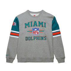 NFL Miami Dolphins All Over 4.0 Vintage Logo Pullover Sweatshirt