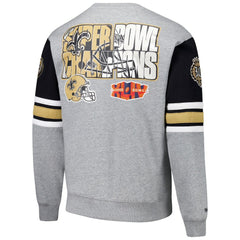 NFL New Orleans Saints All Over 4.0 Vintage Logo Pullover Sweatshirt