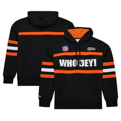 NFL Cincinnati Bengals Vintage Logo Head Coach Fleece Pullover Hoodie