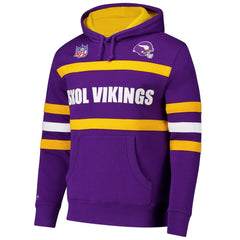 NFL Minnesota Vikings Vintage Logo Head Coach Fleece Pullover Hoodie