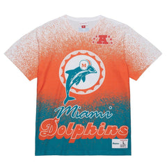 NFL Miami Dolphins Team Burst Vintage Logo T-Shirt