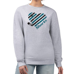 San Jose Sharks G-III 4Her by Carl Banks Women's Heart Graphic Pullover Sweatshirt