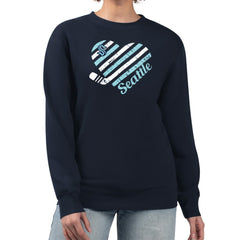 Seattle Kraken G-III 4Her by Carl Banks Women's Heart Graphic Pullover Sweatshirt