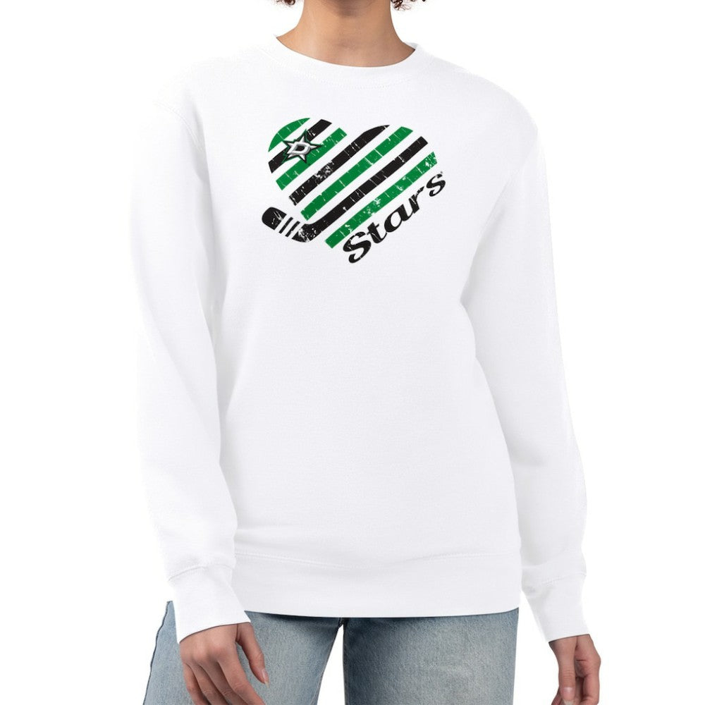 Dallas Stars G-III 4Her by Carl Banks Women's Heart Graphic Pullover Sweatshirt