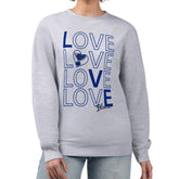 St. Louis Blues G-III 4Her by Carl Banks Women's Lots Of Love Team Logo Graphic Pullover Sweatshirt