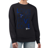 St. Louis Blues G-III 4Her by Carl Banks Women's Lots Of Love Team Logo Graphic Pullover Sweatshirt