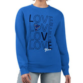 St. Louis Blues G-III 4Her by Carl Banks Women's Lots Of Love Team Logo Graphic Pullover Sweatshirt