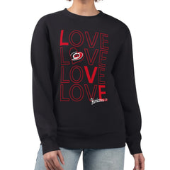 Carolina Hurricanes G-III 4Her by Carl Banks Women's Lots Of Love Team Logo Graphic Pullover Sweatshirt