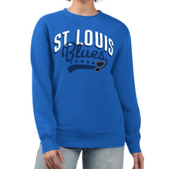 St. Louis Blues G-III 4Her by Carl Banks Women's Filigree Team Graphic Fleece Pullover Sweatshirt