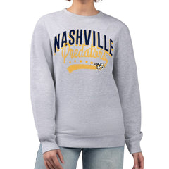 Nashville Predators G-III 4Her by Carl Banks Women's Filigree Team Graphic Fleece Pullover Sweatshirt