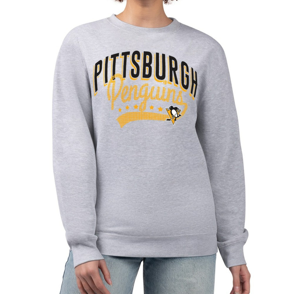 Pittsburgh Penguins G-III 4Her by Carl Banks Women's Filigree Team Graphic Fleece Pullover Sweatshirt