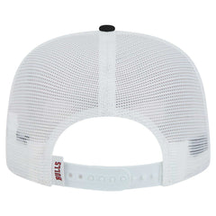 Chicago Bulls Dip-Dye 9FIFTY A-Frame Trucker Snapback Hat - White/Black | New Era on sale