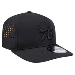 Philadelphia 76ers Vented 9FIFTY A-Frame Snapback Hat - Black | New Era shop