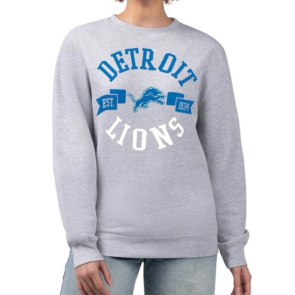 NFL Detroit Lions G-III 4Her by Carl Banks Women's Large Team Graphic Fleece Pullover Sweatshirt