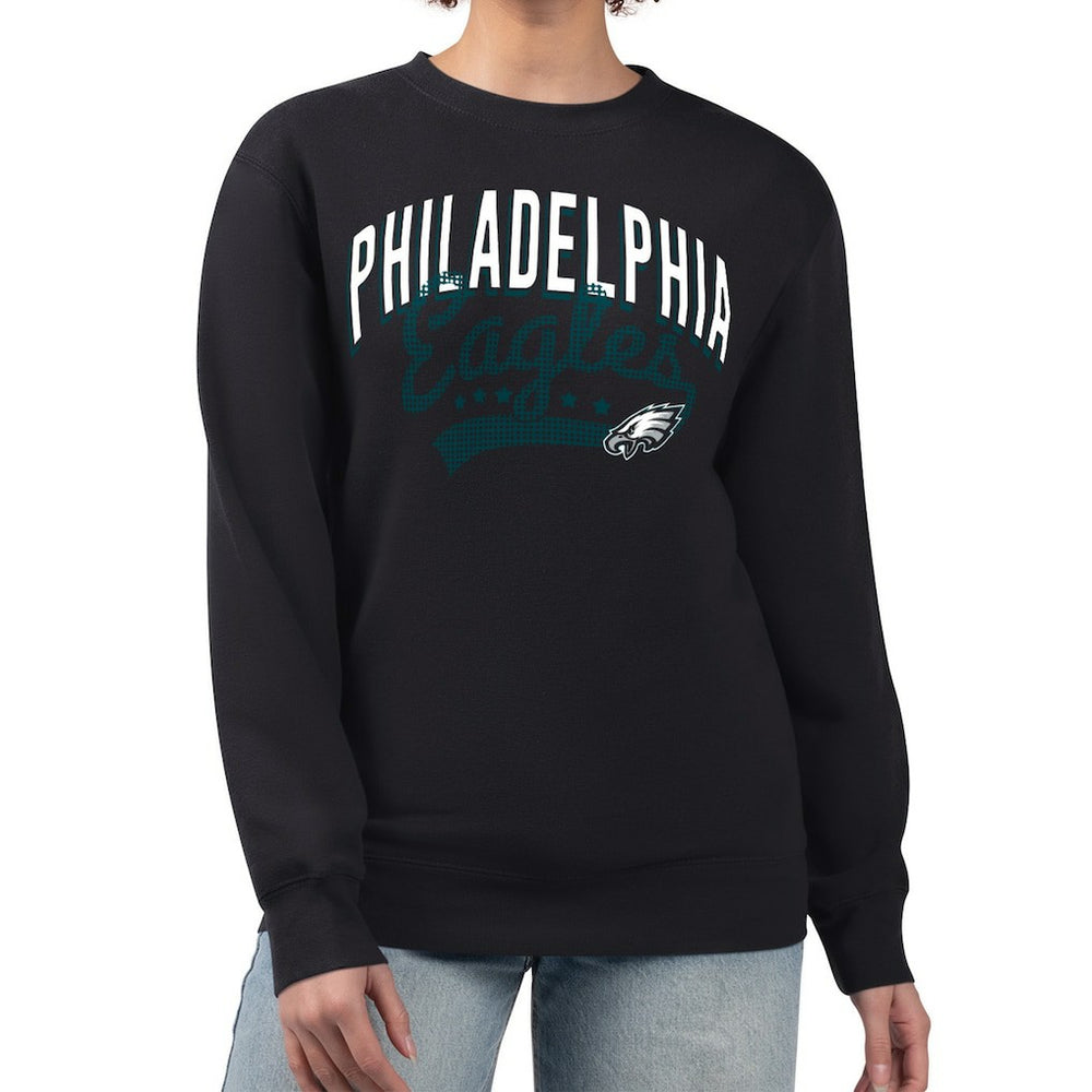 NFL Philadelphia Eagles G-III 4Her by Carl Banks Women's Filigree Logo Graphic Fleece Pullover Sweatshirt