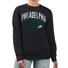 NFL Philadelphia Eagles G-III 4Her by Carl Banks Women's Filigree Logo Graphic Fleece Pullover Sweatshirt