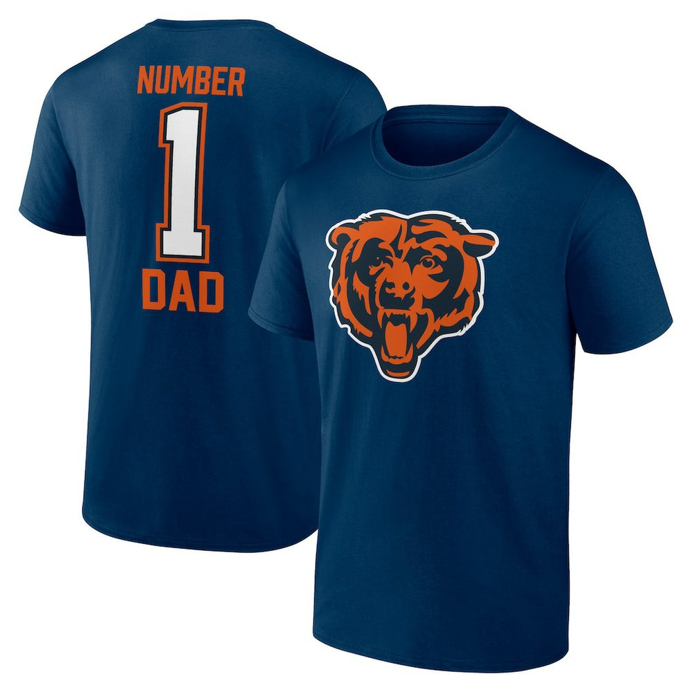 NFL Chicago Bears Father's Day #1 Dad T-Shirt