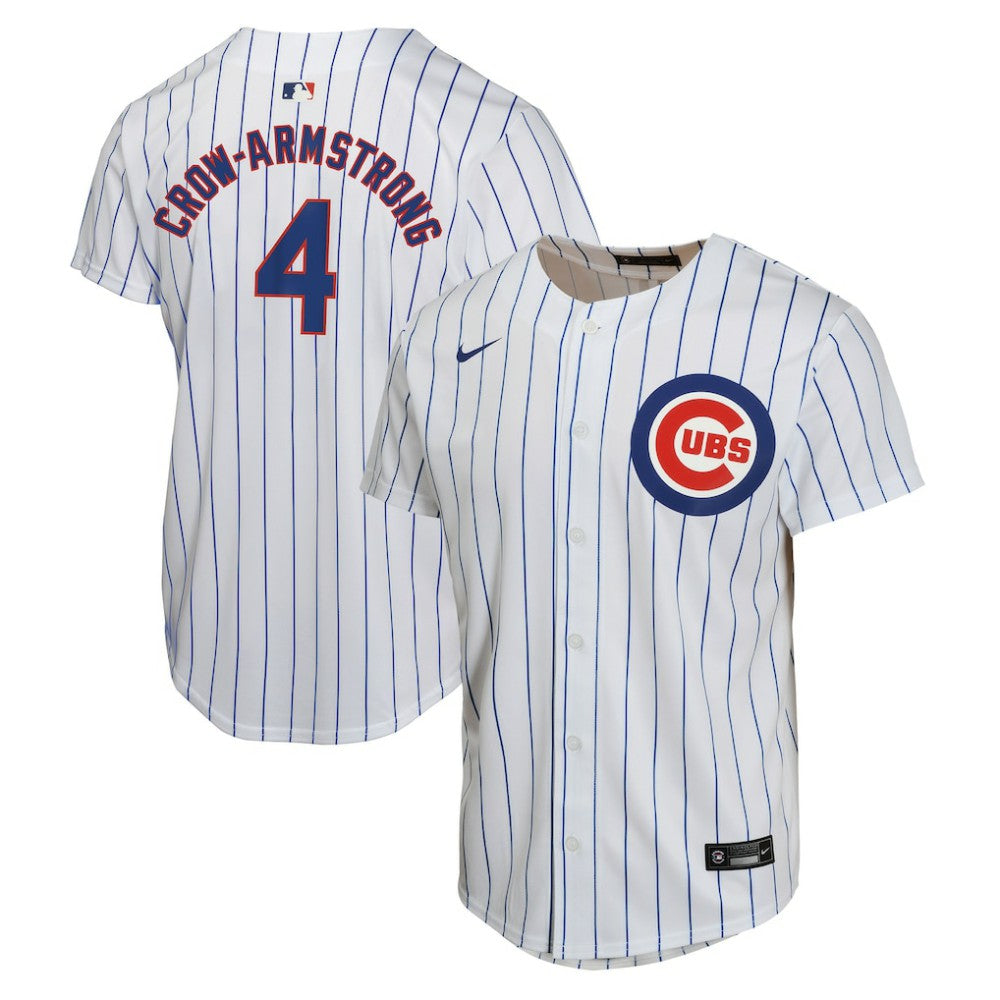 Pete Crow-Armstrong Chicago Cubs Youth Home Game Player Jersey - White | Nike
