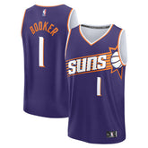 Devin Booker Phoenix Suns Fast Break Replica Player Jersey - Icon Edition - Purple | Fanatics for sale
