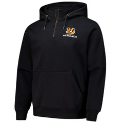 NFL Cincinnati Bengals Dunbrooke Unisex Defender Quarter-Zip Hoodie