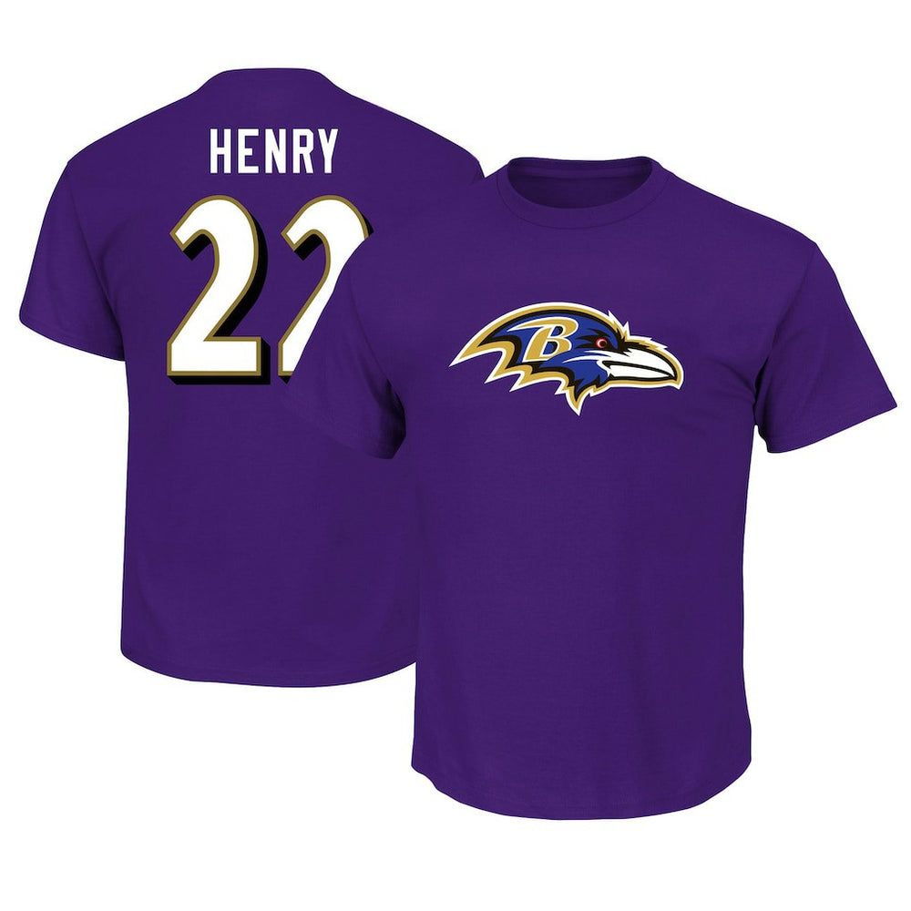 NFL Baltimore Ravens Derrick Henry Big & Tall Player Name & Number T-Shirt