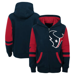 NFL Houston Texans Youth Stadium Color-Block Full-Zip Hoodie