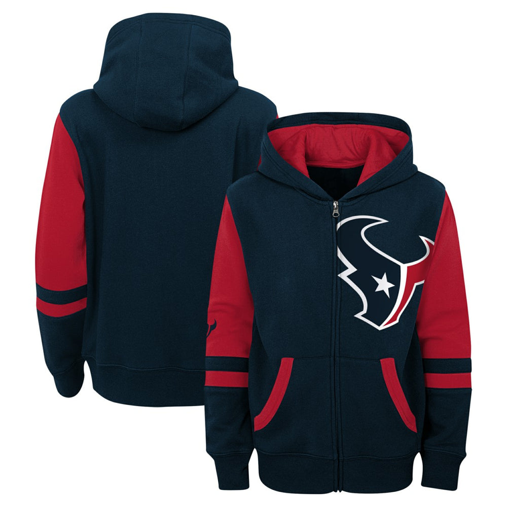 NFL Houston Texans Preschool Stadium Color Block Full-Zip Hoodie
