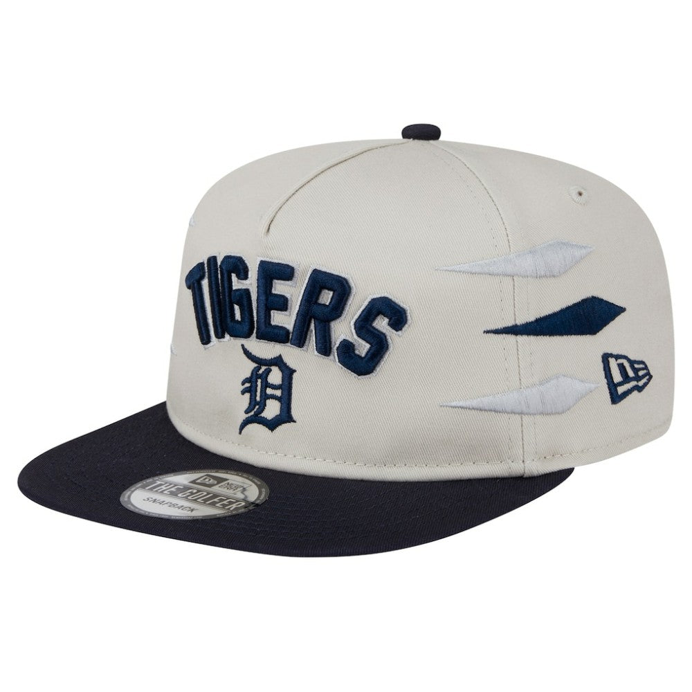 Detroit Tigers Iron Golfer Snapback Hat - Cream | New Era